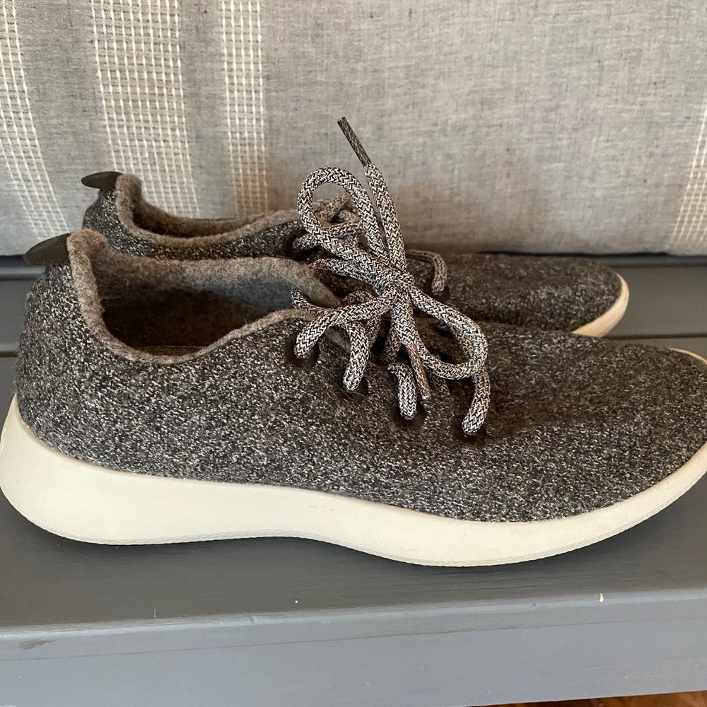 allbirds Men's Wool Runners Natural Grey (Light Grey Sole) Size 9